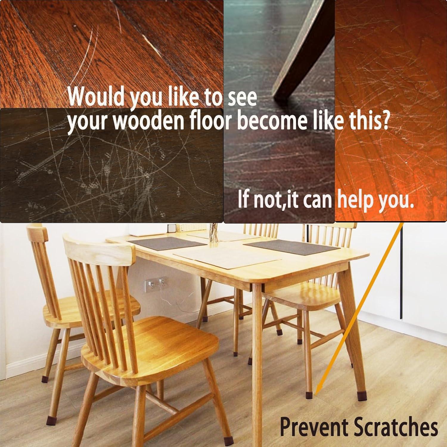 Protectores de Piso de Silicona Simpracon 16 PCS para Patas de Silla