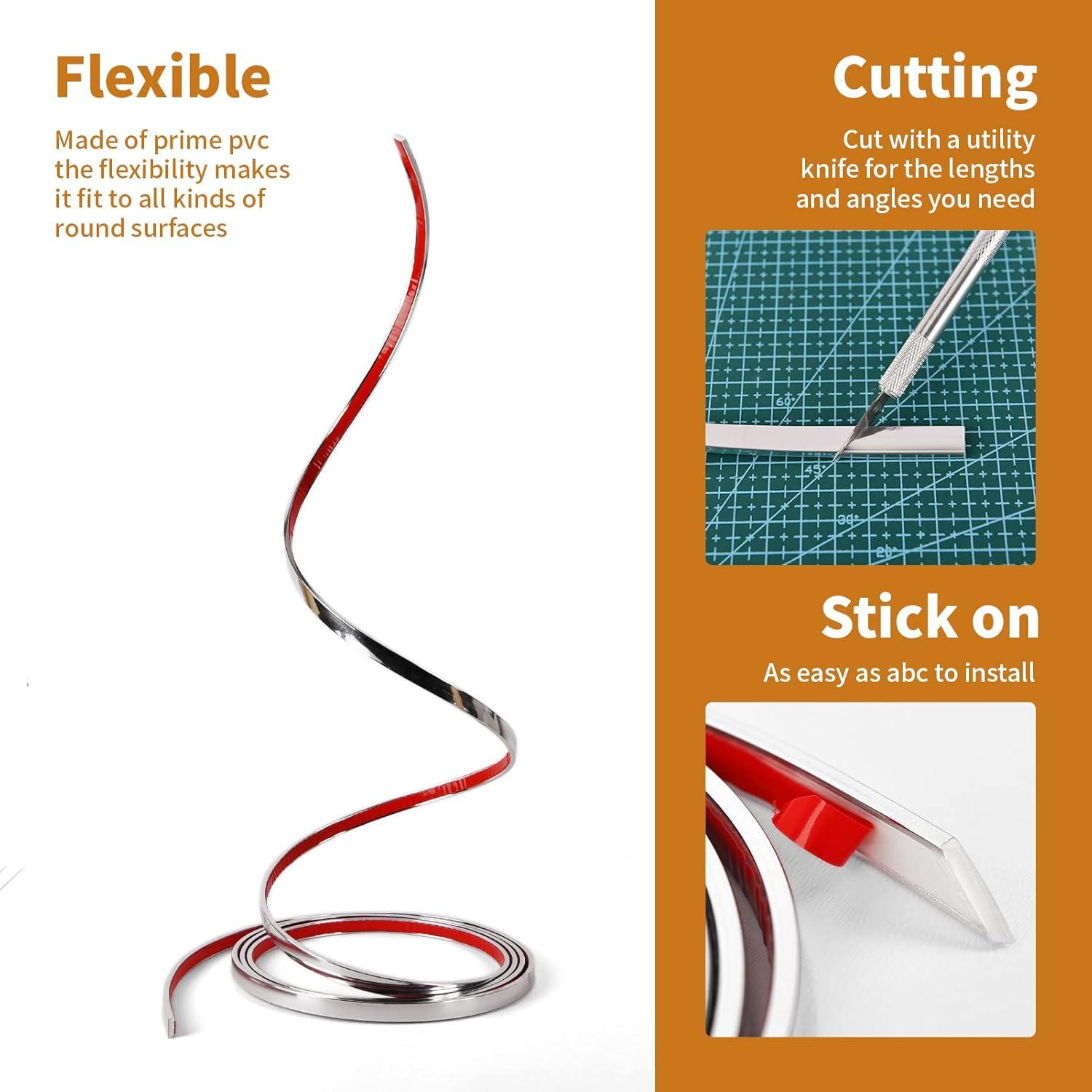 Tira Autoadhesiva WOWSTAR 3.05 m Acero Inoxidable Flexible