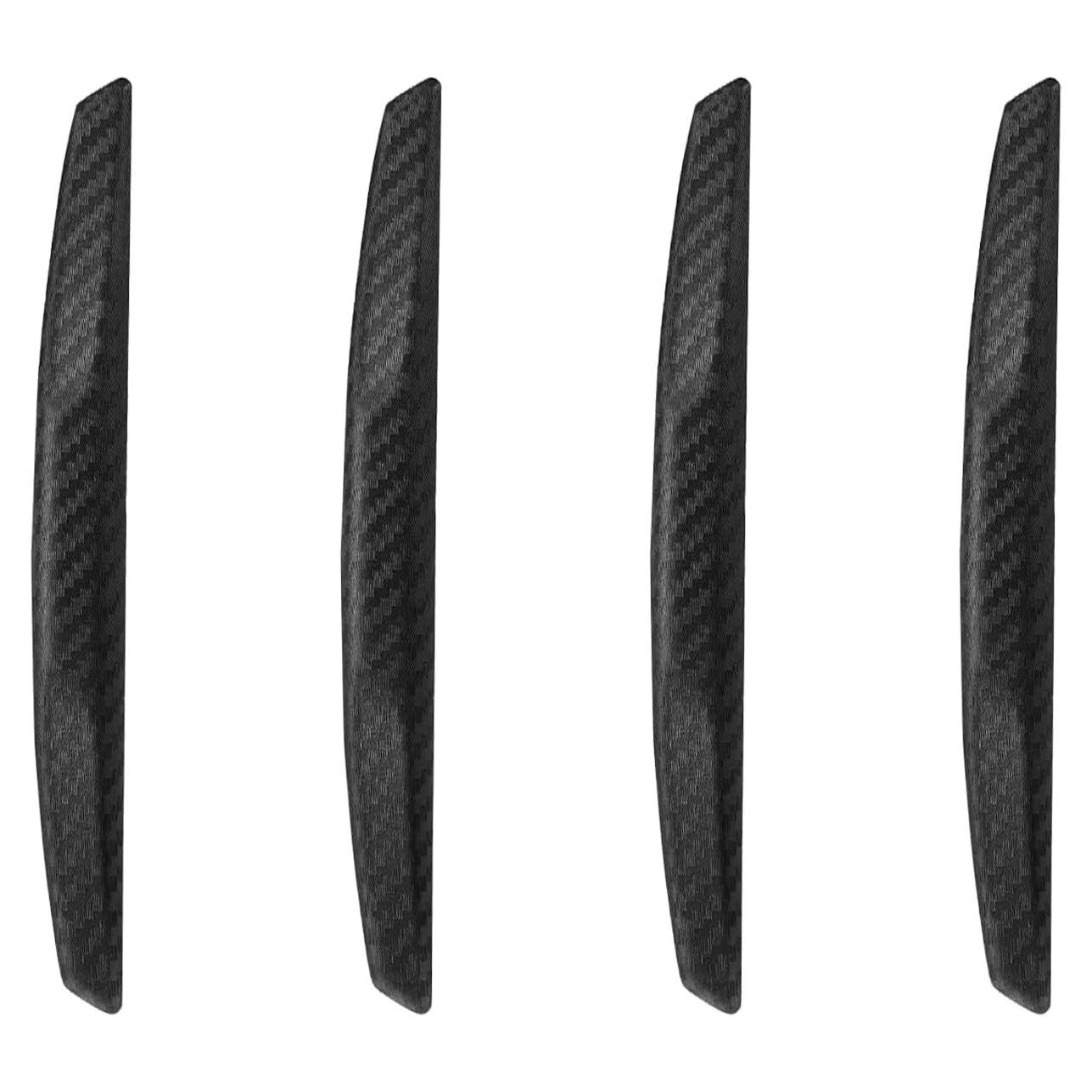 4 Protectores de Bordes de Puerta de Coche WORCAS Universal Negro