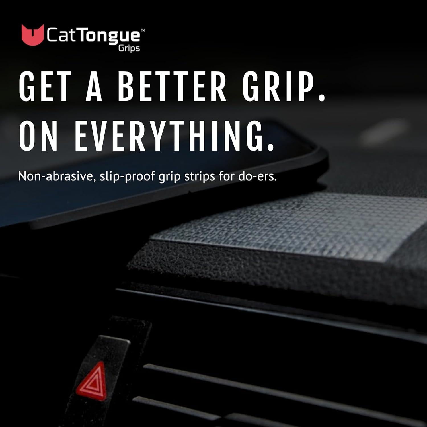 Cinta Antideslizante CatTongue Grips 2" Negra - Alta Resistencia