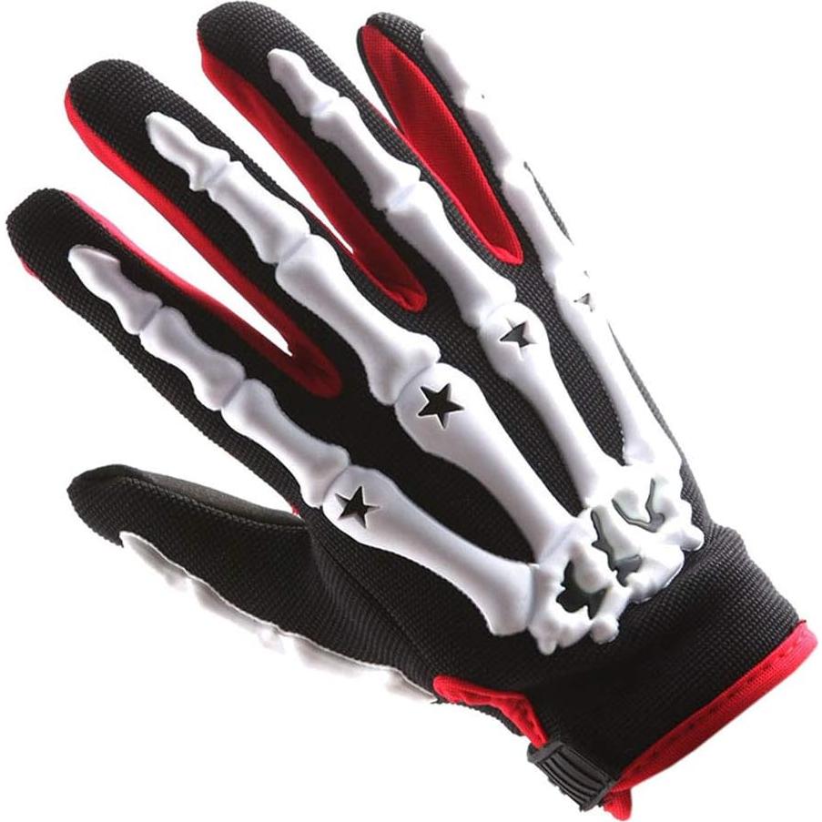 Casco Infantil WOW HKY-B15 + Guantes MX S Blanco