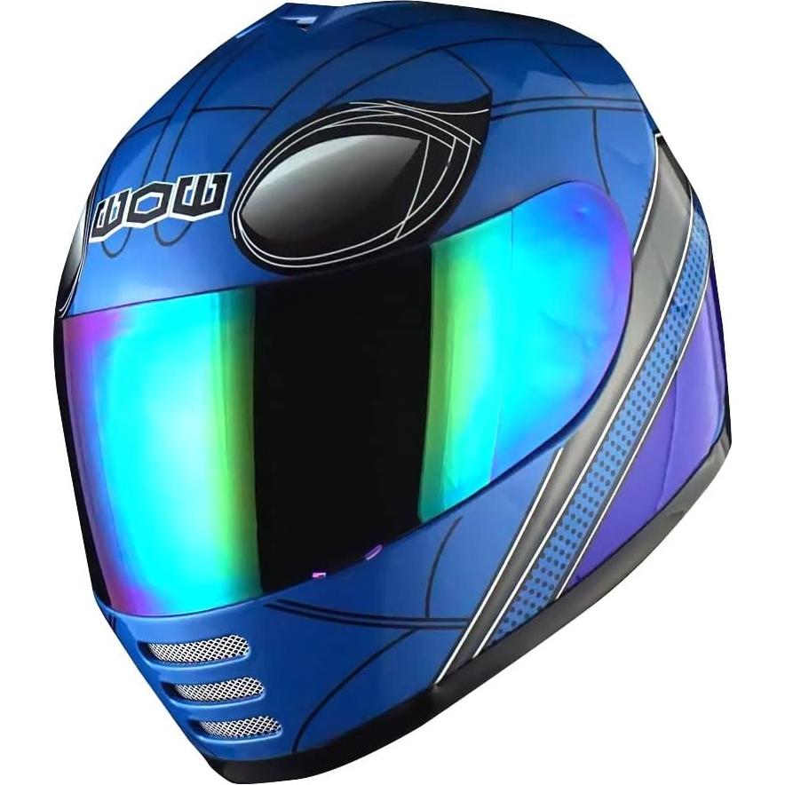 Casco Infantil WOW HKY-B15 + Guantes MX + Talla S 49-50 CM