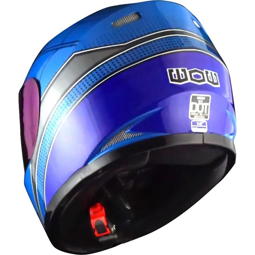 Casco Infantil WOW HKY-B15 + Guantes MX + Talla S 49-50 CM