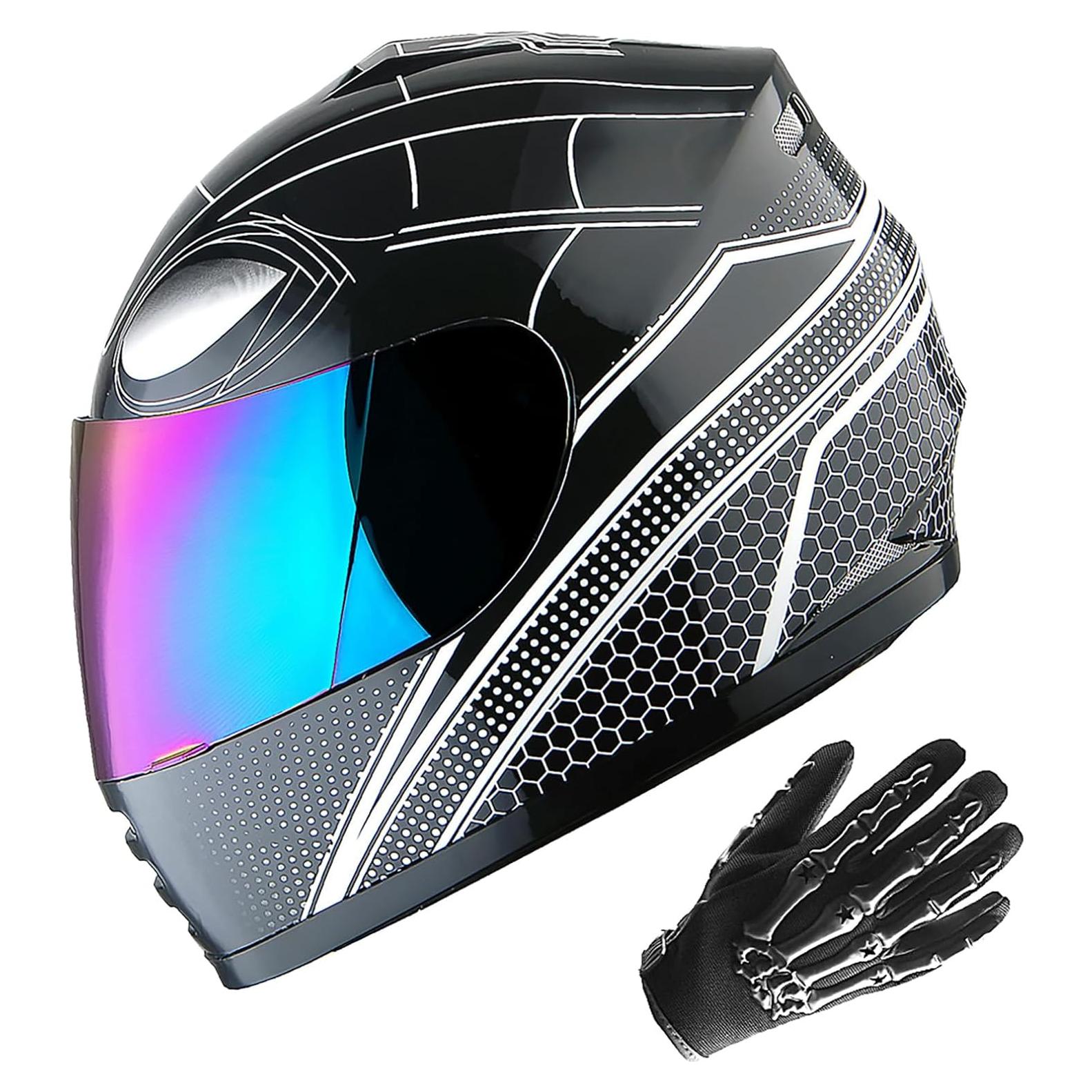 Casco Infantil WOW HKY-B15 + Guantes MX + Talla S