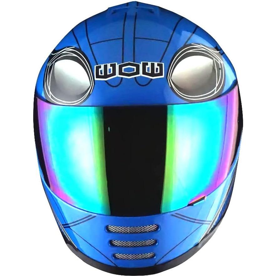 Casco Infantil WOW HKY-B15 + Guantes MX + Talla S 49-50 CM