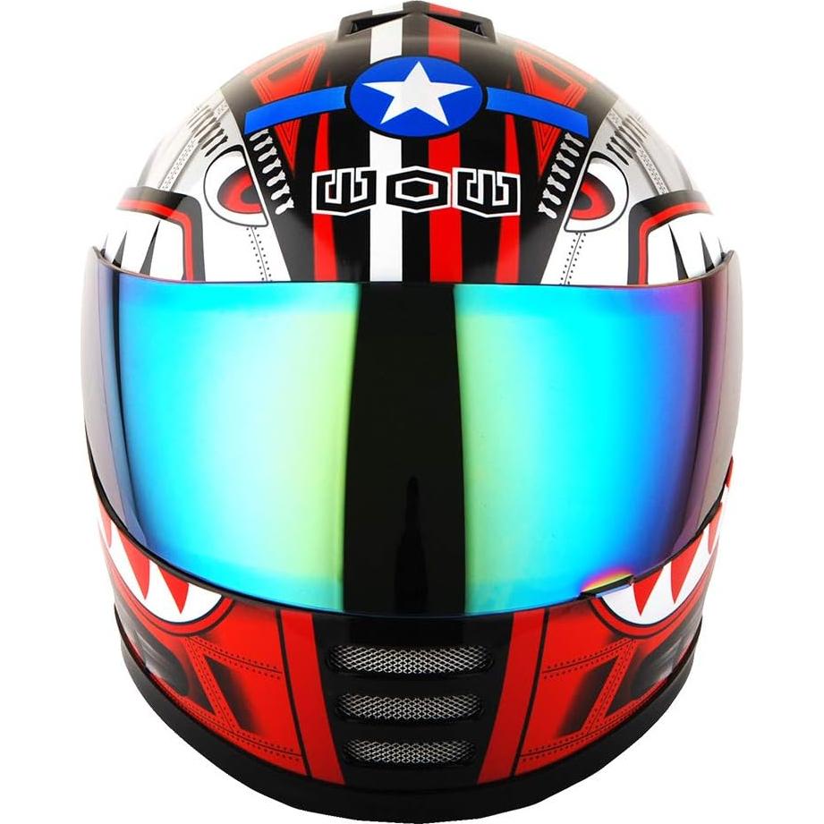 Casco Infantil WOW HKY-B15 + Guantes MX + Talla S 49-50 CM