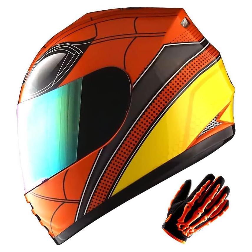 Casco Infantil WOW HKY-B15 + Guantes MX + Talla S