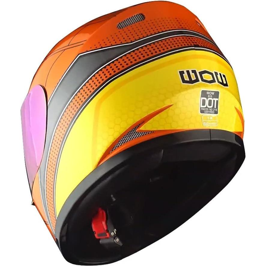 Casco Infantil WOW HKY-B15 + Guantes MX + Talla S