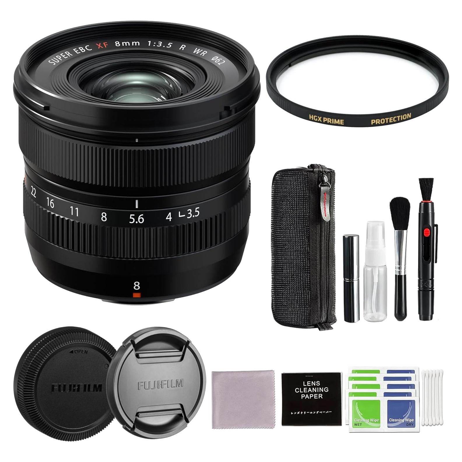 Objetivo Fujifilm XF 8mm f/3.5 R WR + Filtro 62mm + Accesorios