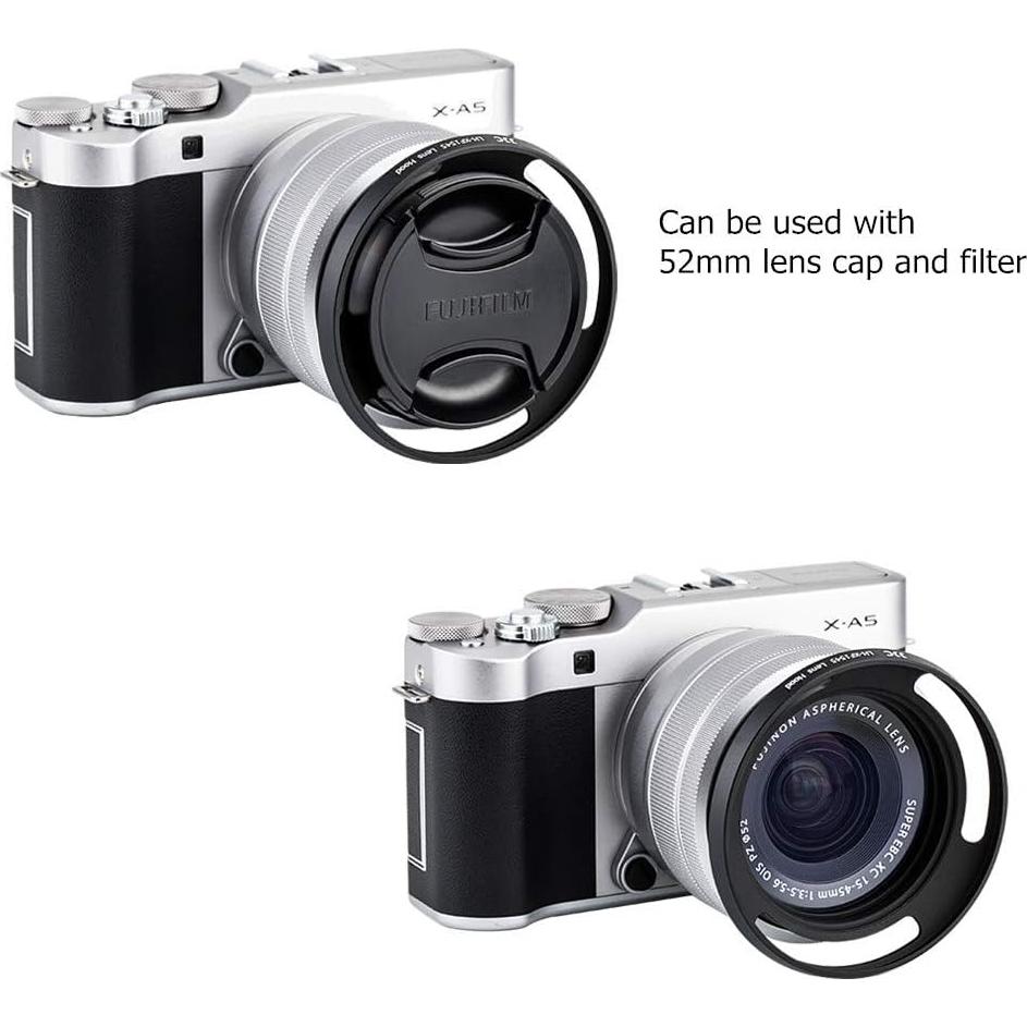 Tapa de lente de 52 mm para Fujifilm Fujinon XC 15-45 mm