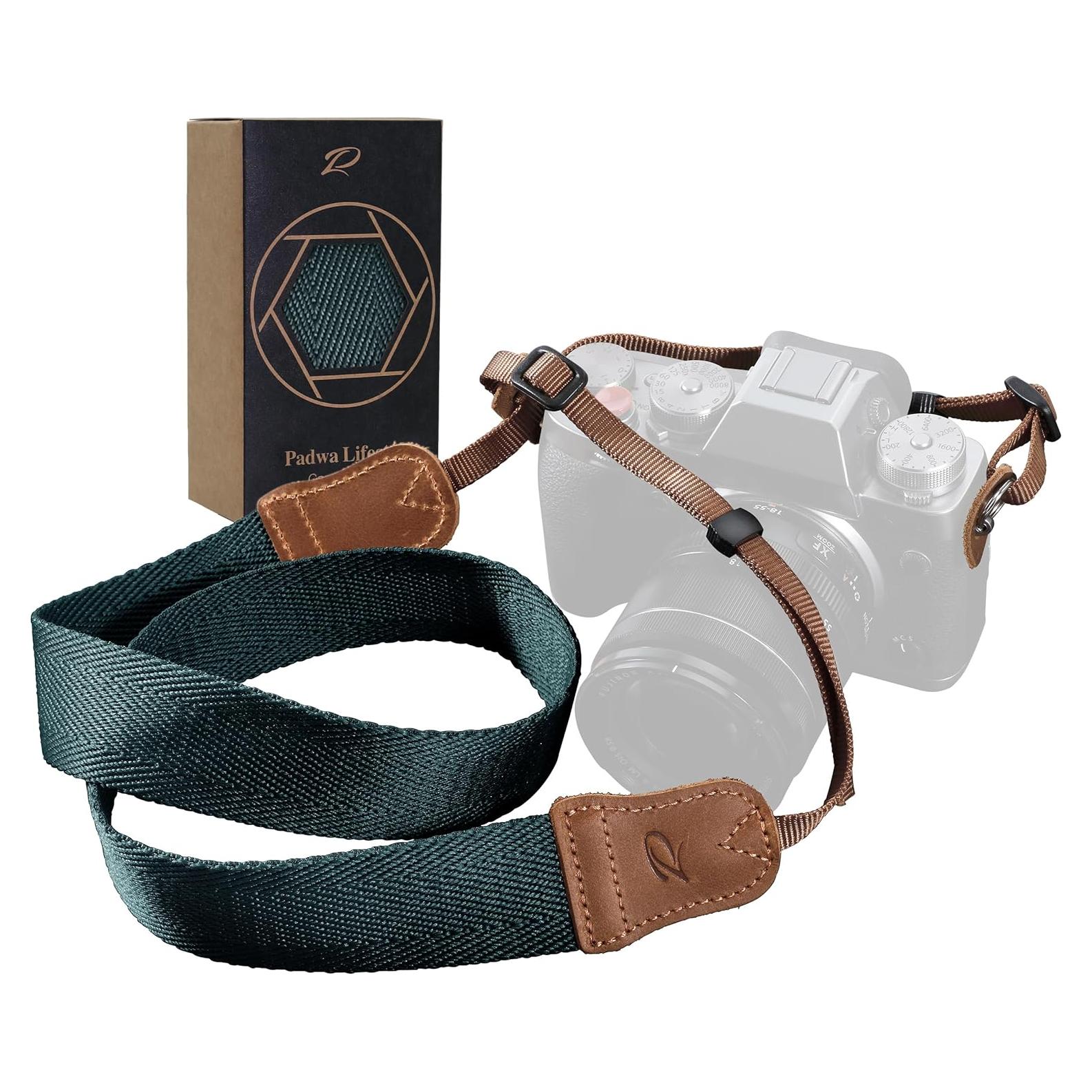 Correa de Cámara Padwa Lifestyle Azul Verde Oscuro 3.8 cm Ajustable