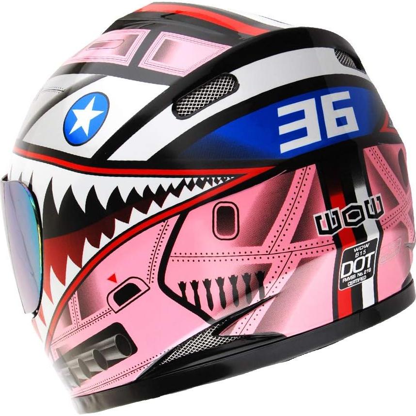 Casco Infantil WOW HKY-B15 + Guantes MX + Talla S