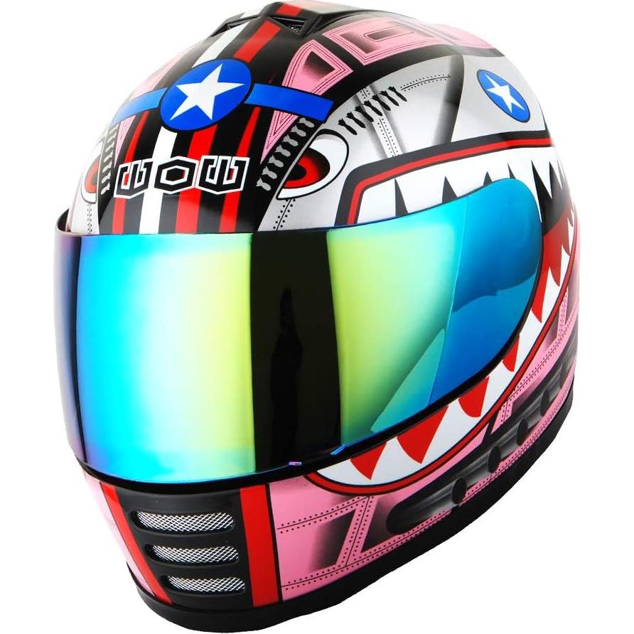 Casco Infantil WOW HKY-B15 + Guantes MX + Talla S 49-50 CM