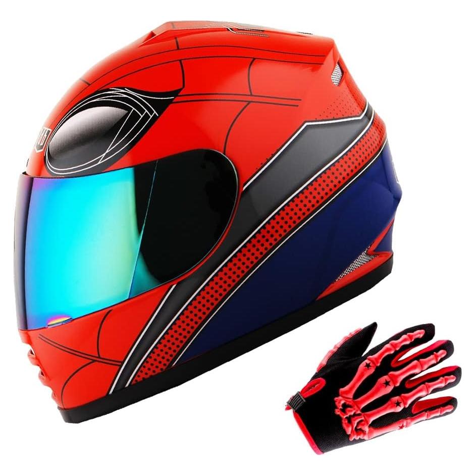 Casco Infantil WOW HKY-B15 + Guantes MX + Talla S