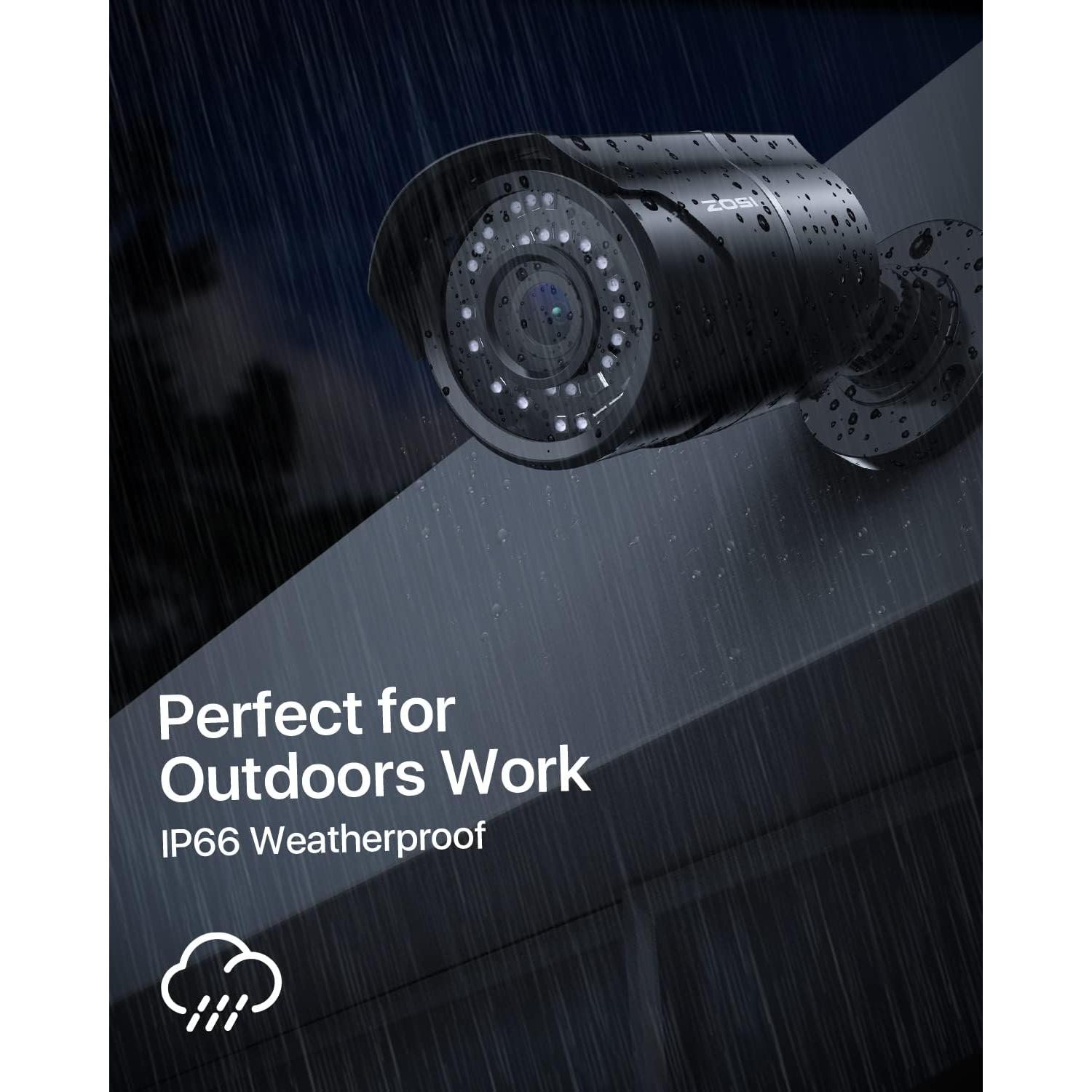 Cámara de Seguridad ZOSI 5MP 3K IP Bullet con POE