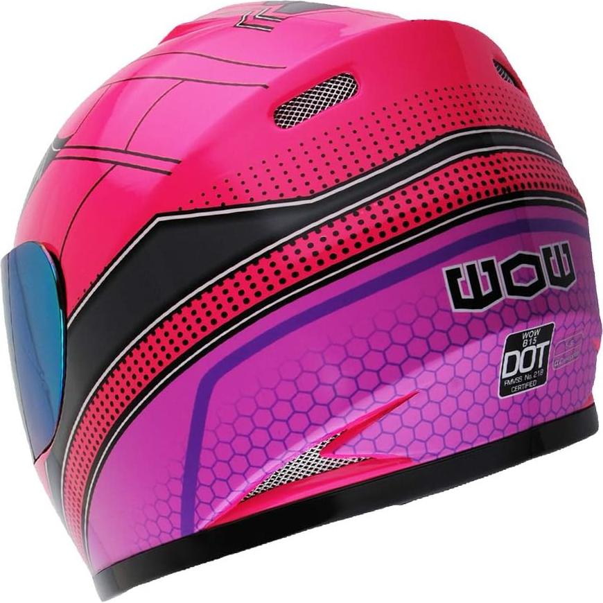 Casco Integral WOW HKY-B15 para Jóvenes + Guantes MX