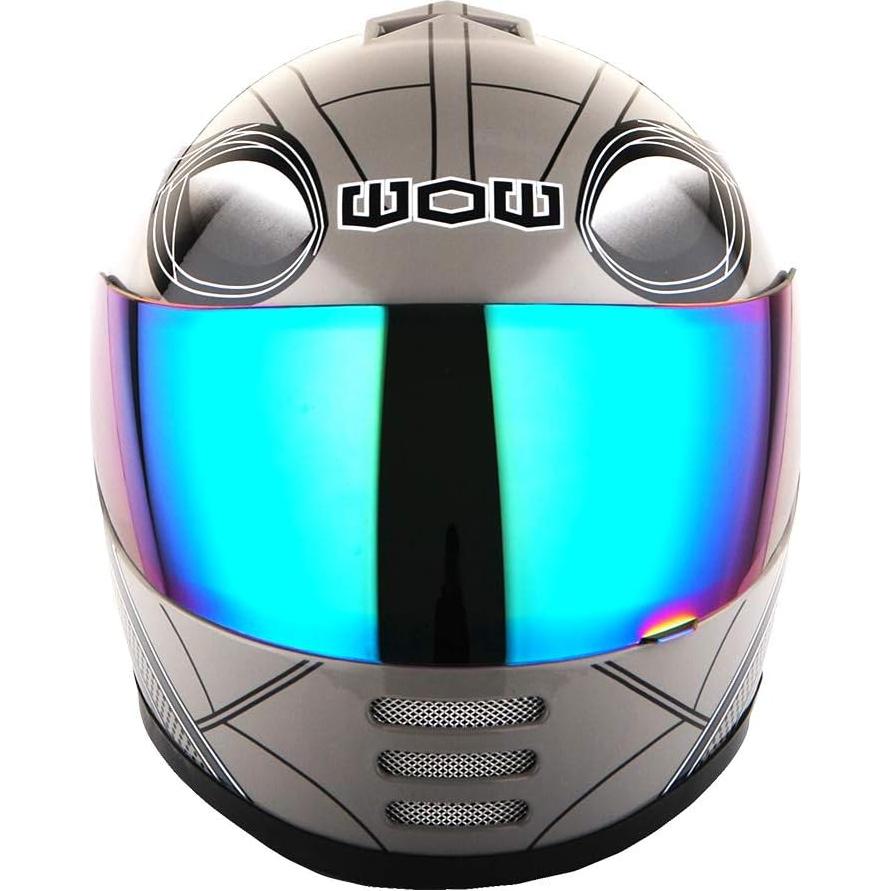 Casco Infantil WOW HKY-B15 + Guantes MX + Talla S