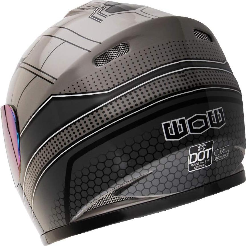 Casco Infantil WOW HKY-B15 + Guantes MX + Talla S