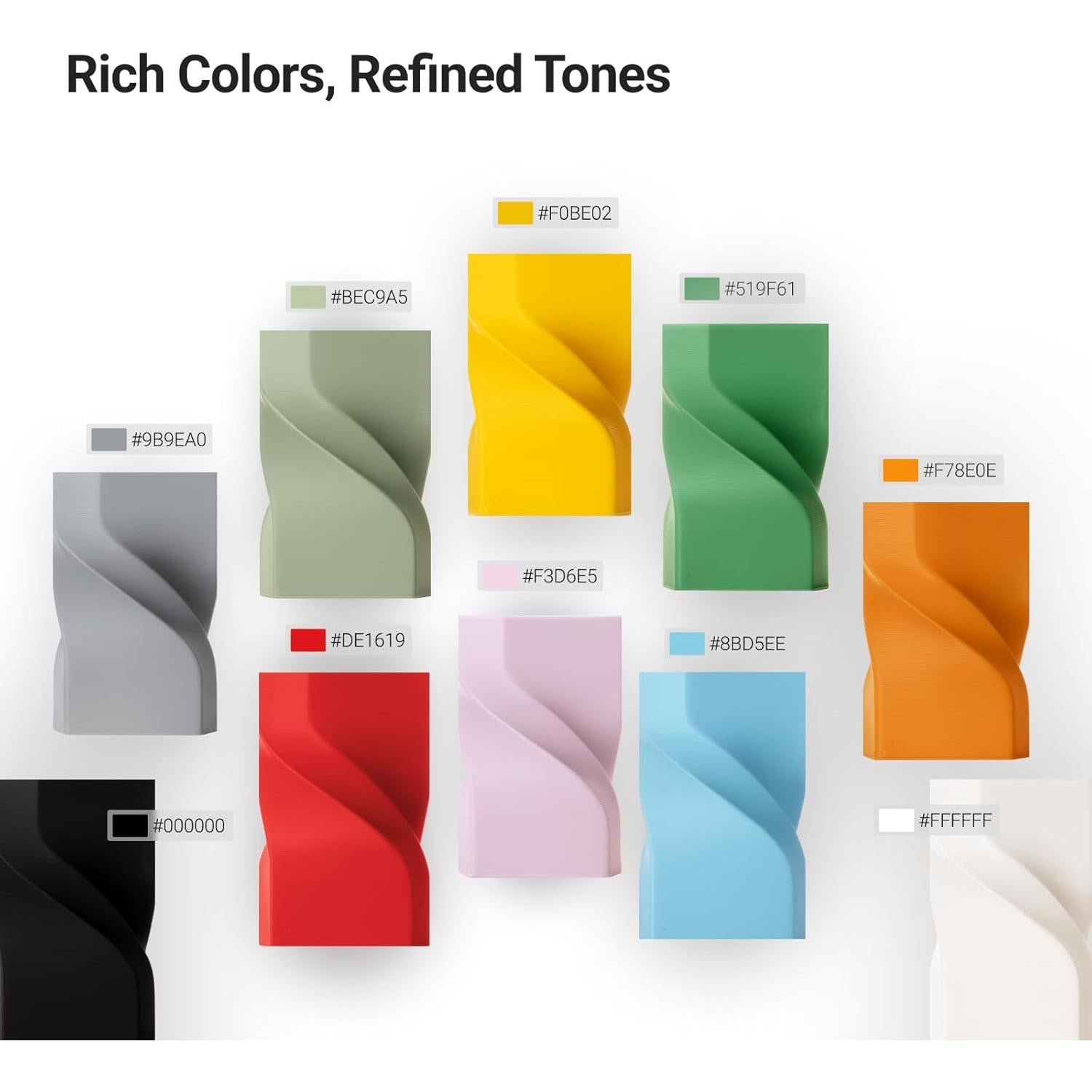 Filamento PLA Mate Snapmaker 1.75mm 1kg Gris Ceniza Alta Velocidad