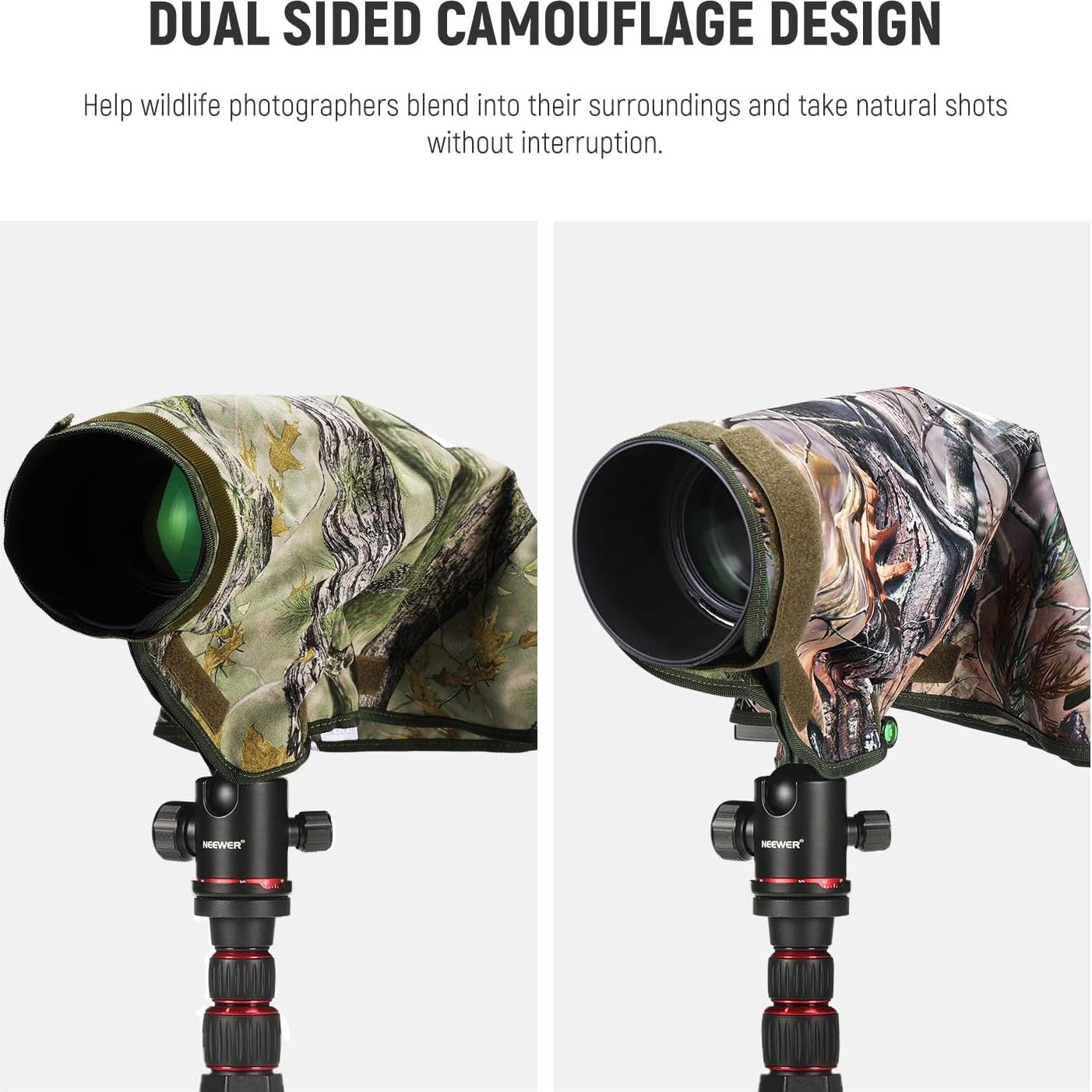 Funda Impermeable para Cámara NEEWER Talla M Camuflaje