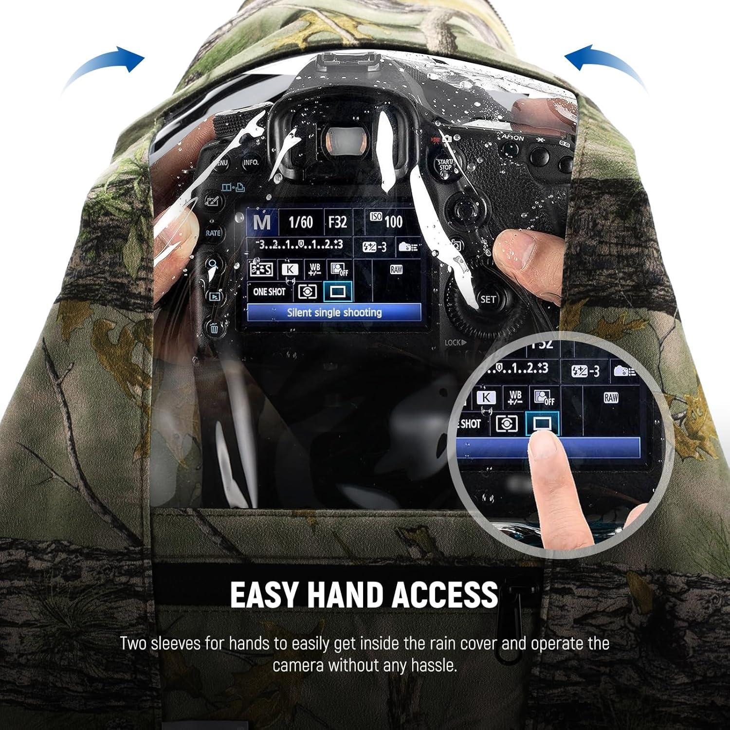 Funda Impermeable para Cámara NEEWER Talla M Camuflaje