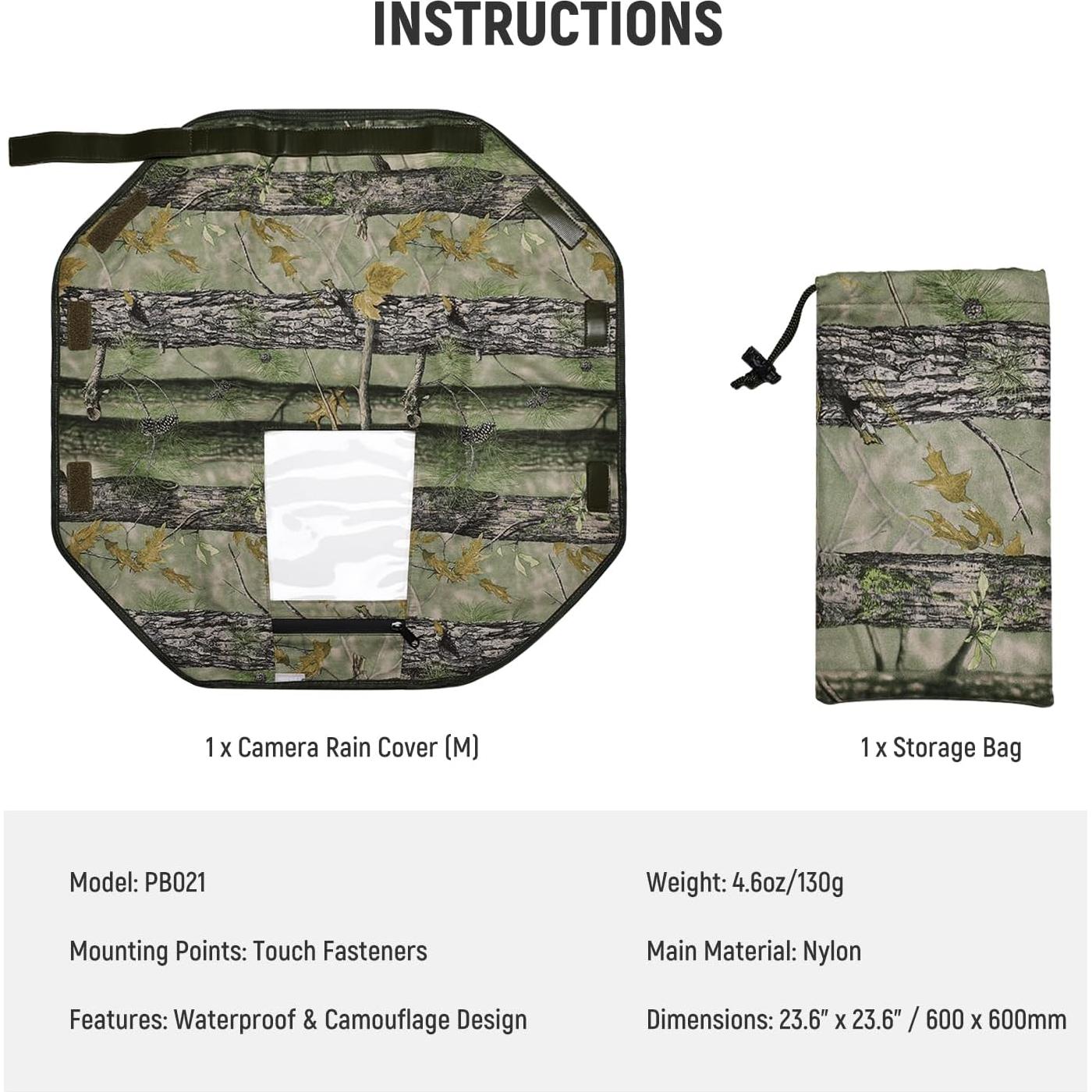 Funda Impermeable para Cámara NEEWER Talla M Camuflaje