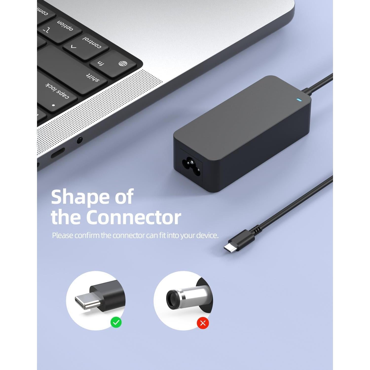 Cargador USB C 65W Zondol para HP EliteBook y ProBook