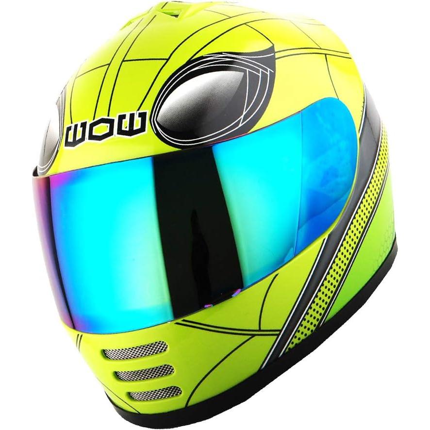 Casco Infantil WOW HKY-B15 + Guantes MX + Talla S 49-50 CM