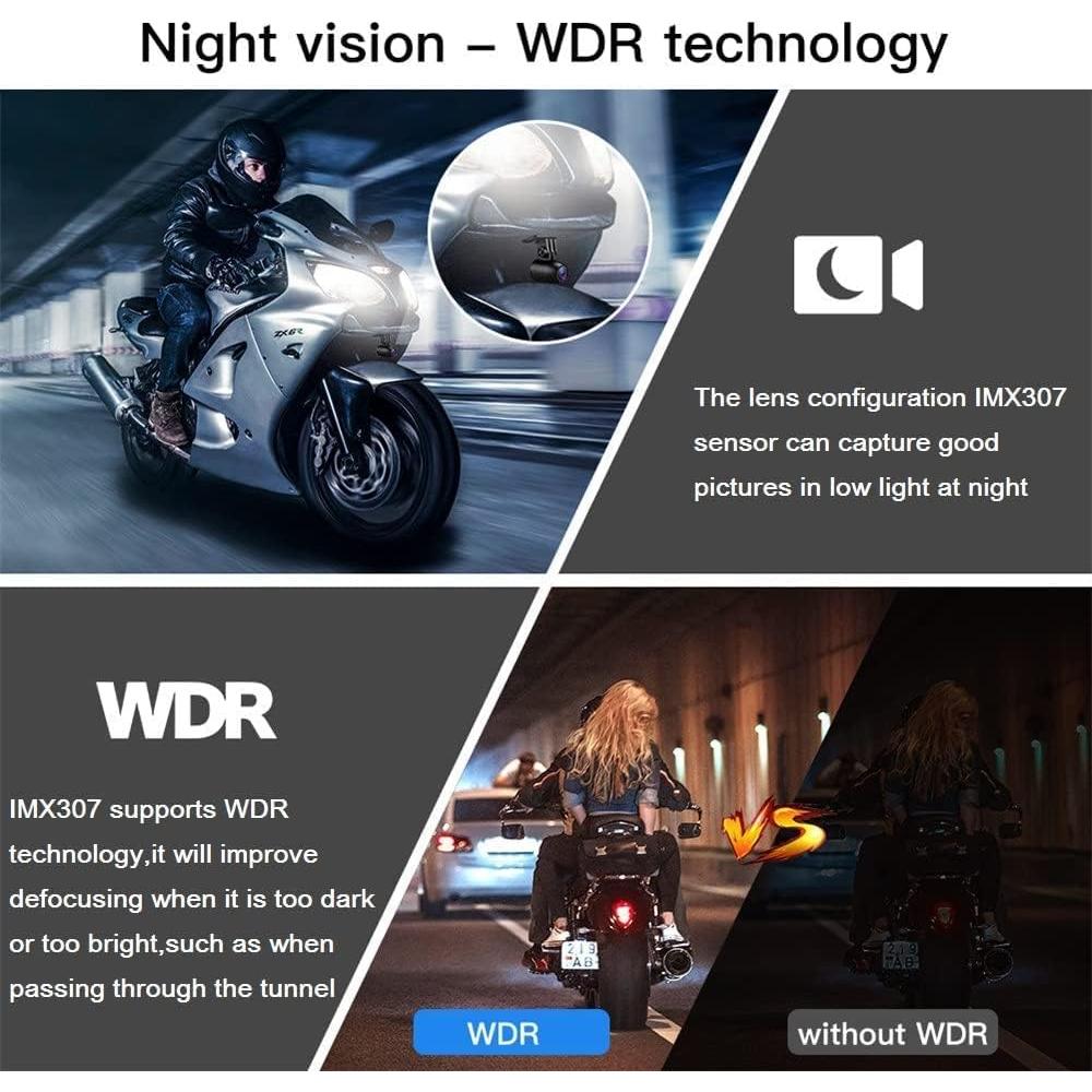 Cámara de Salpicadero VSYSTO HD 1080P Doble Lente 150°