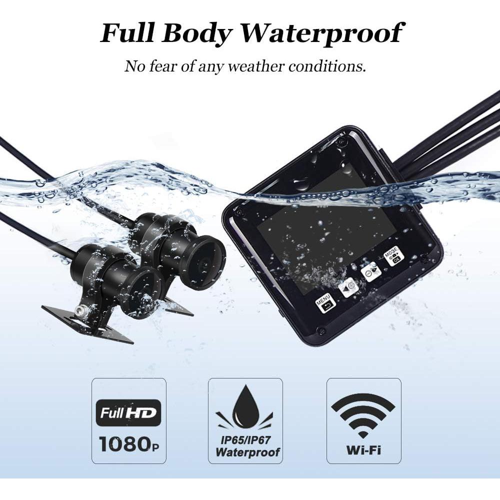 Cámara de Salpicadero VSYSTO HD 1080P Doble Lente 150°