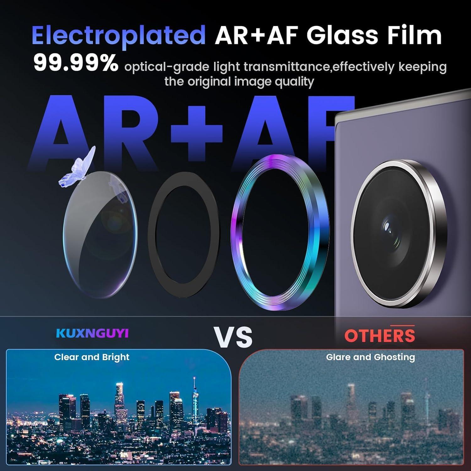 Protector de Lente de Cámara KUXNGUYI para Galaxy S25 Edge