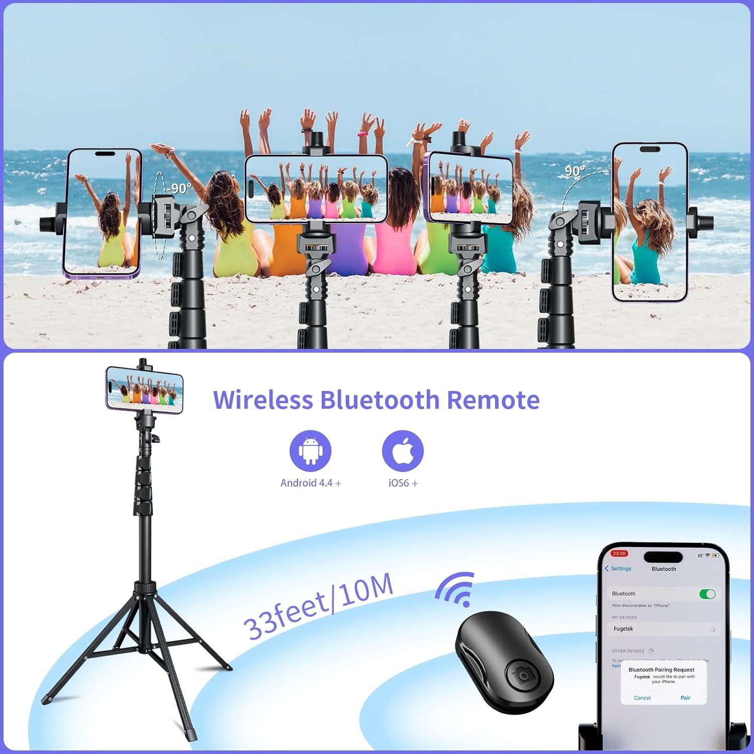 Trípode para Selfie Fugetek FT-669 64" Ajustable