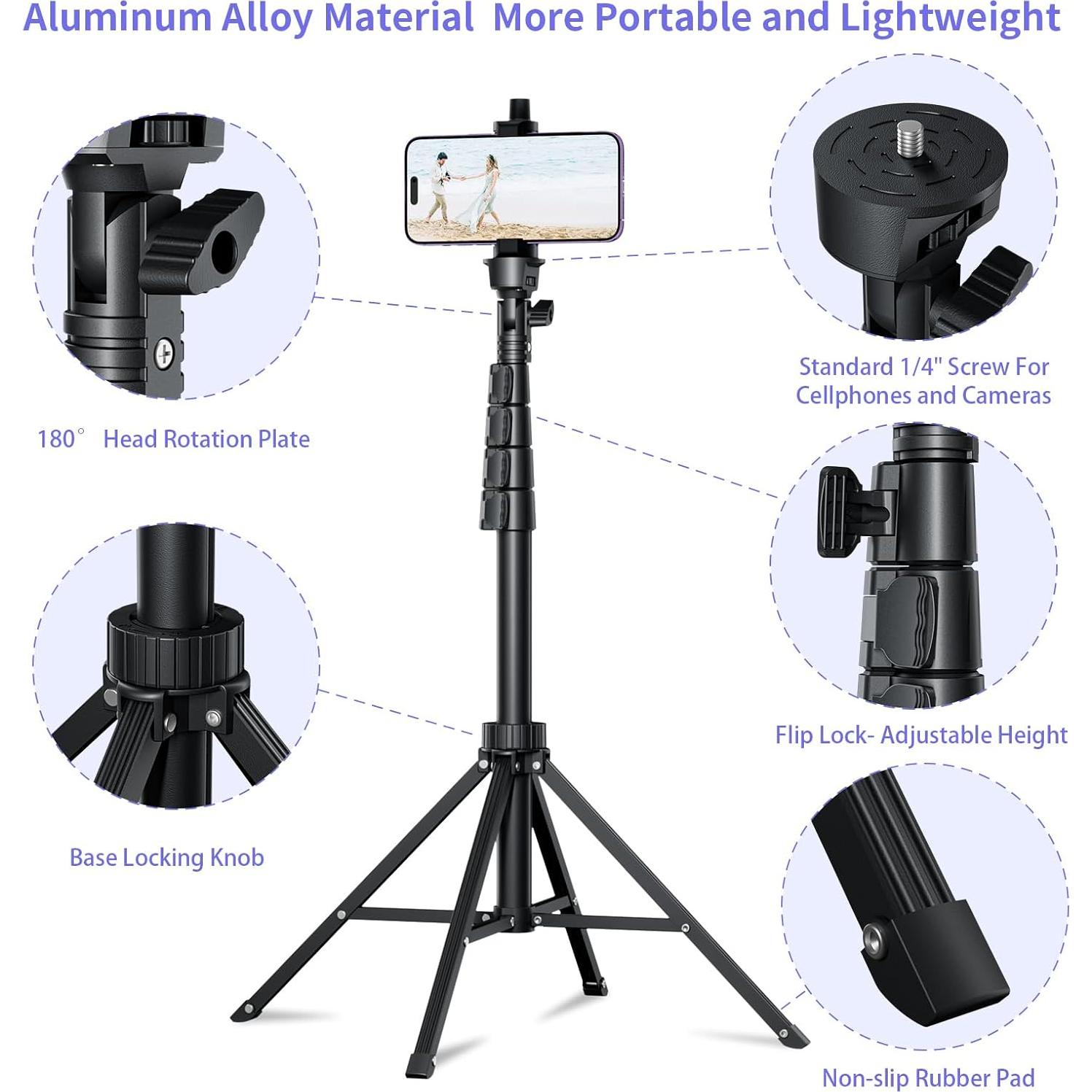 Trípode para Selfie Fugetek FT-669 64" Ajustable