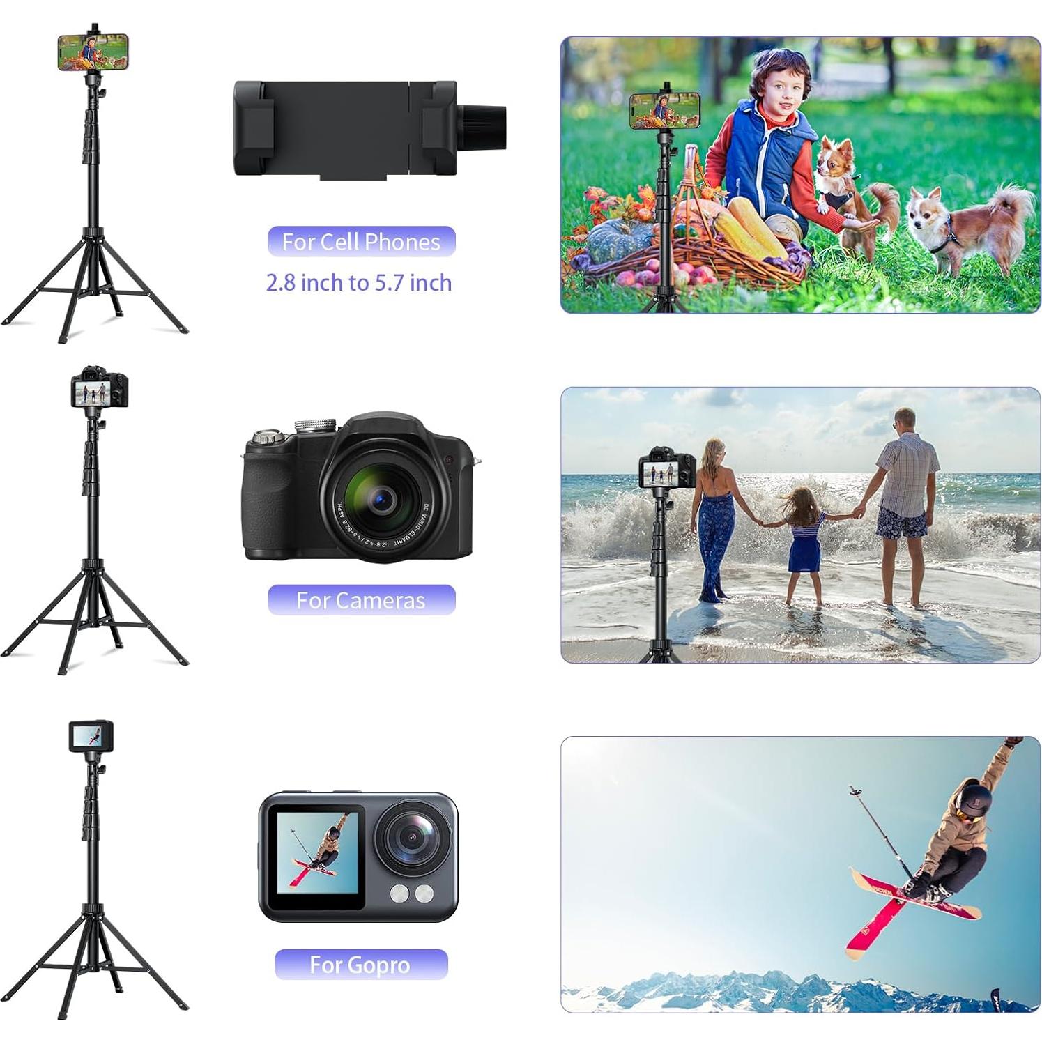 Trípode para Selfie Fugetek FT-669 64" Ajustable