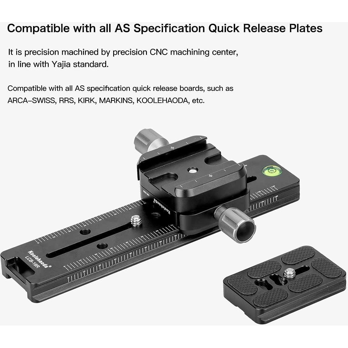 Riel Nodal Deslizante Koolehaoda LCB-18R 180mm para Cámara