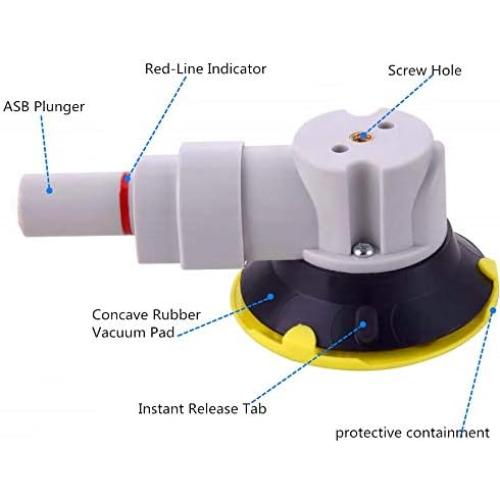 Ventosa de Montaje ZUOS TOOLS 3" con Rosca 1/4"-20