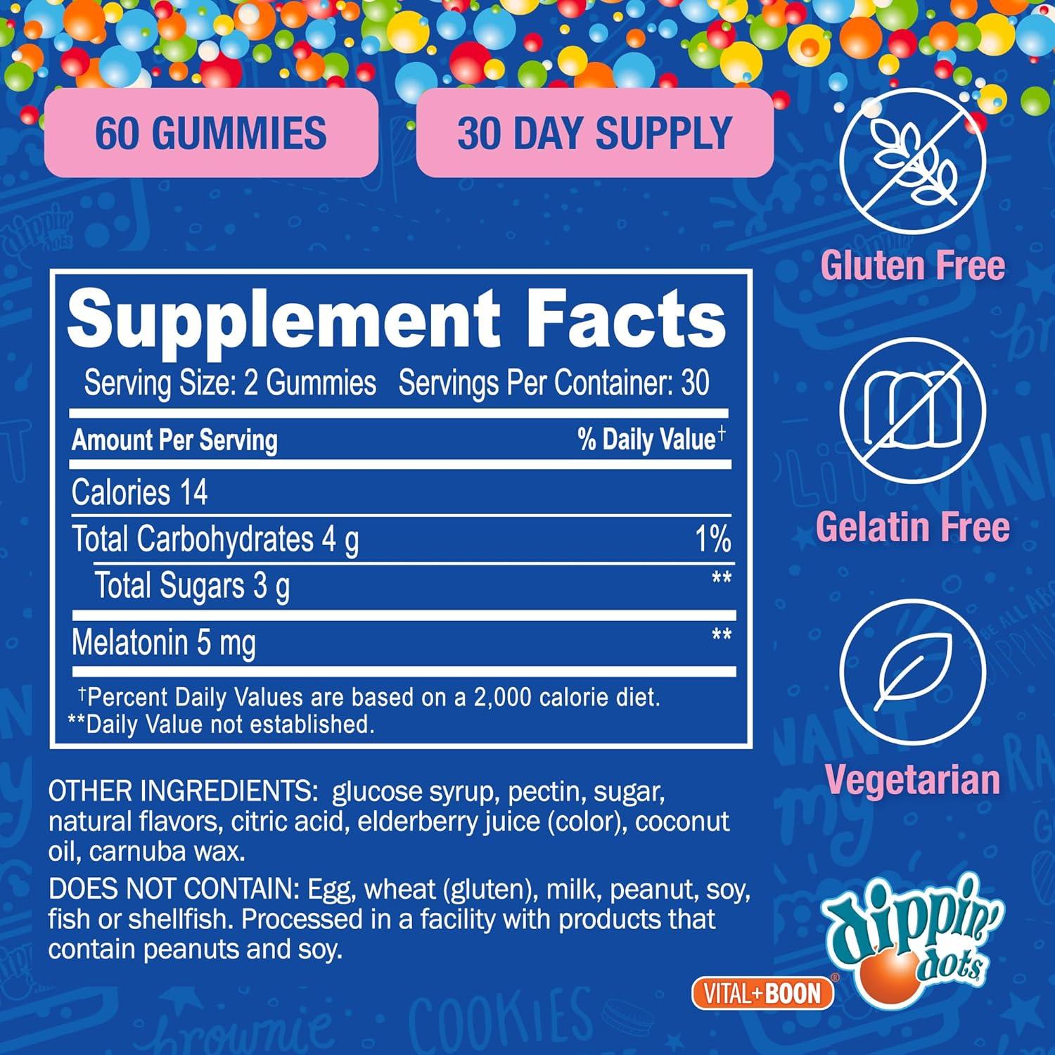 Gomitas de Melatonina 2.5mg Pioneer Life Sciences 60 Unidades