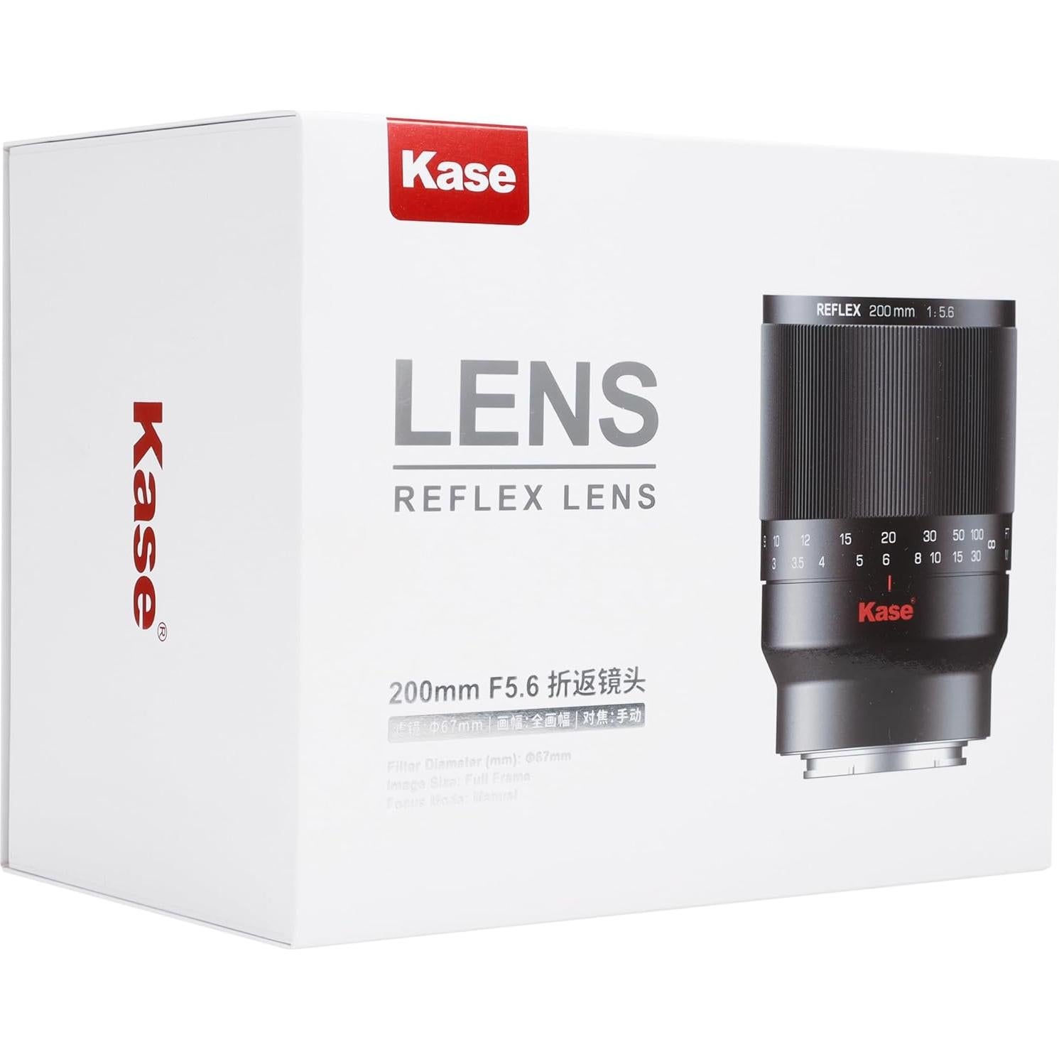 Lente Retrato Kase 200mm F5.6 MC Reflex para Sony E