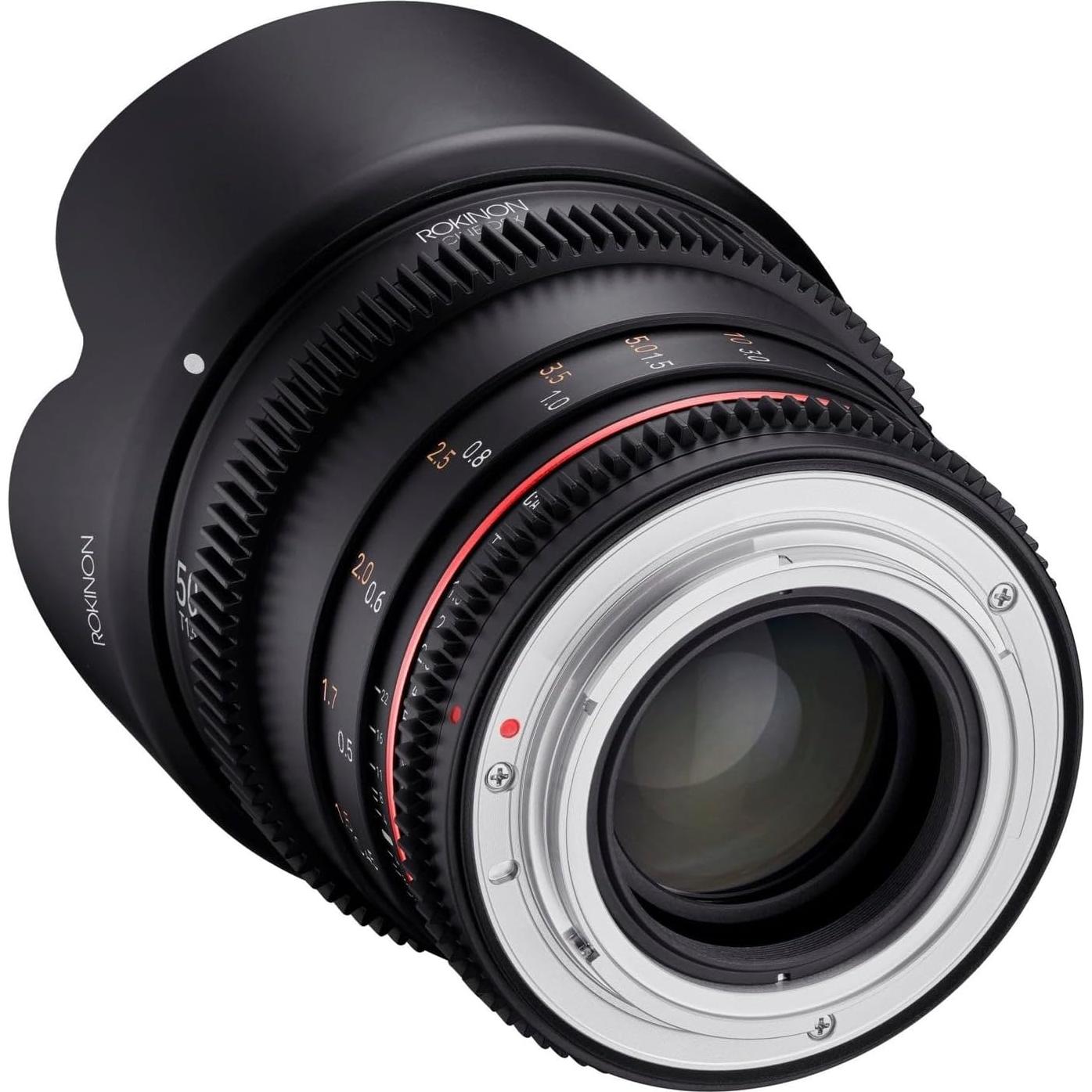 Lente Cine Rokinon 50mm T1.5 DSX para Canon EF