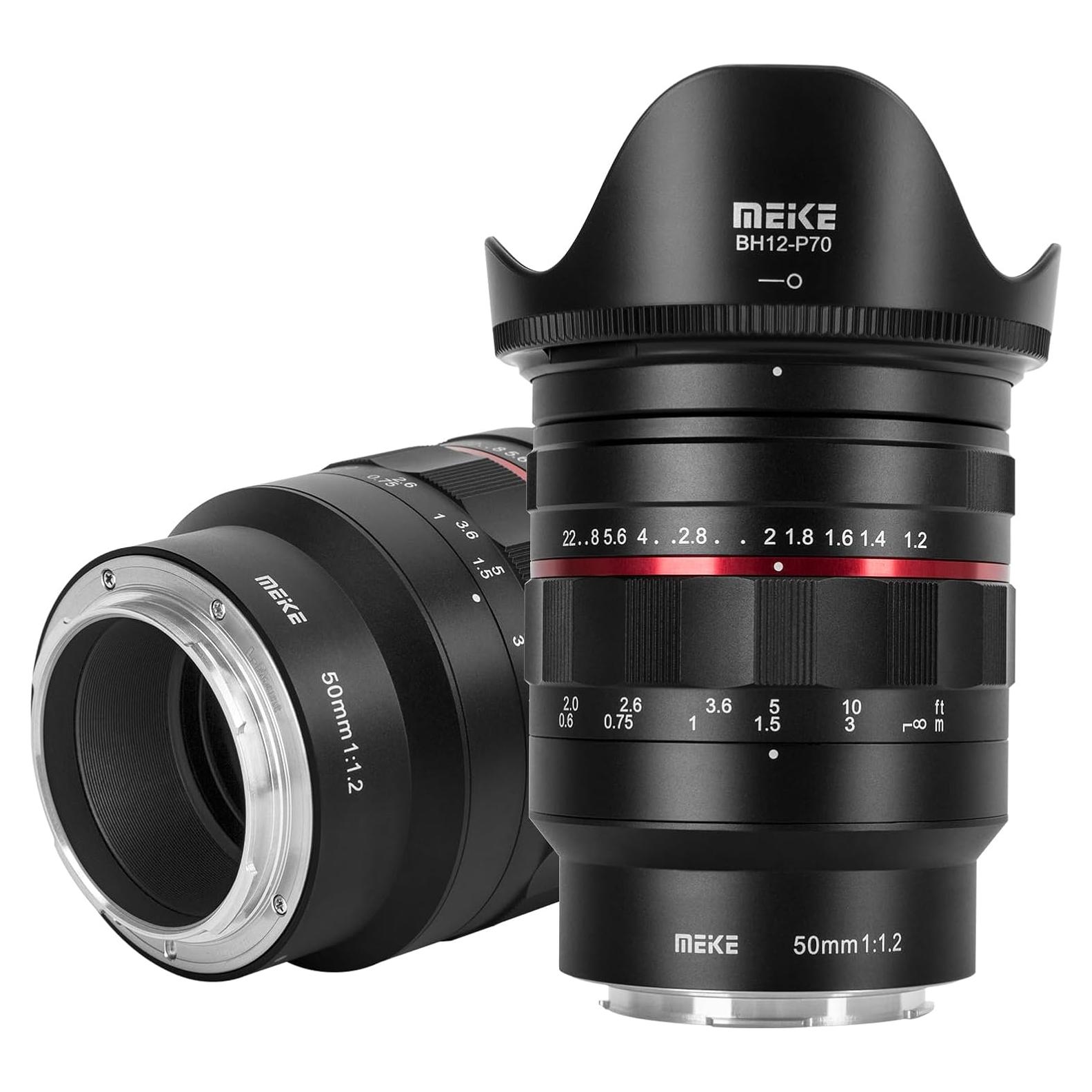 Lente MEKE 50mm F1.2 Manual para Cámaras Panasonic Lumix