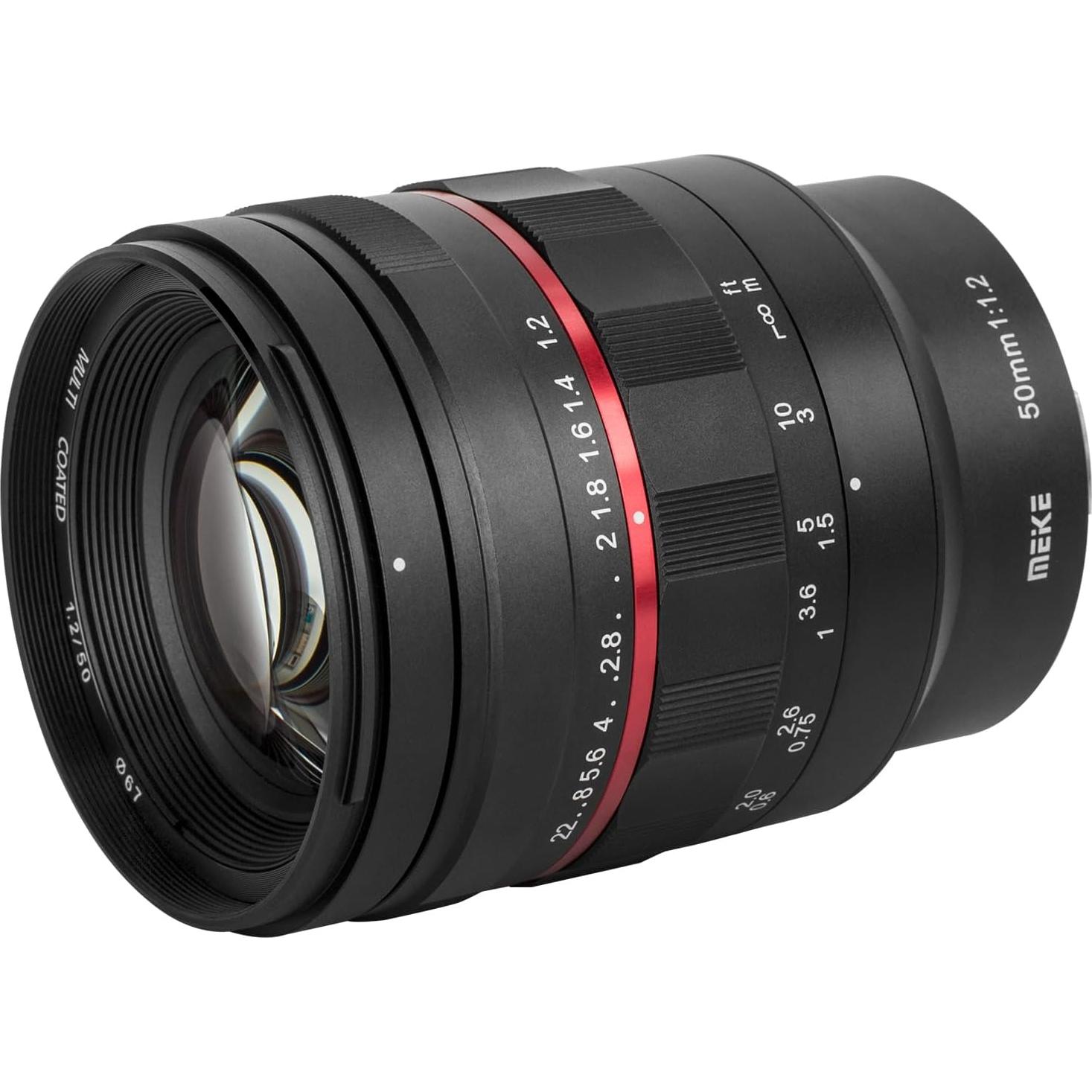 Lente MEKE 50mm F1.2 Manual para Cámaras Panasonic Lumix