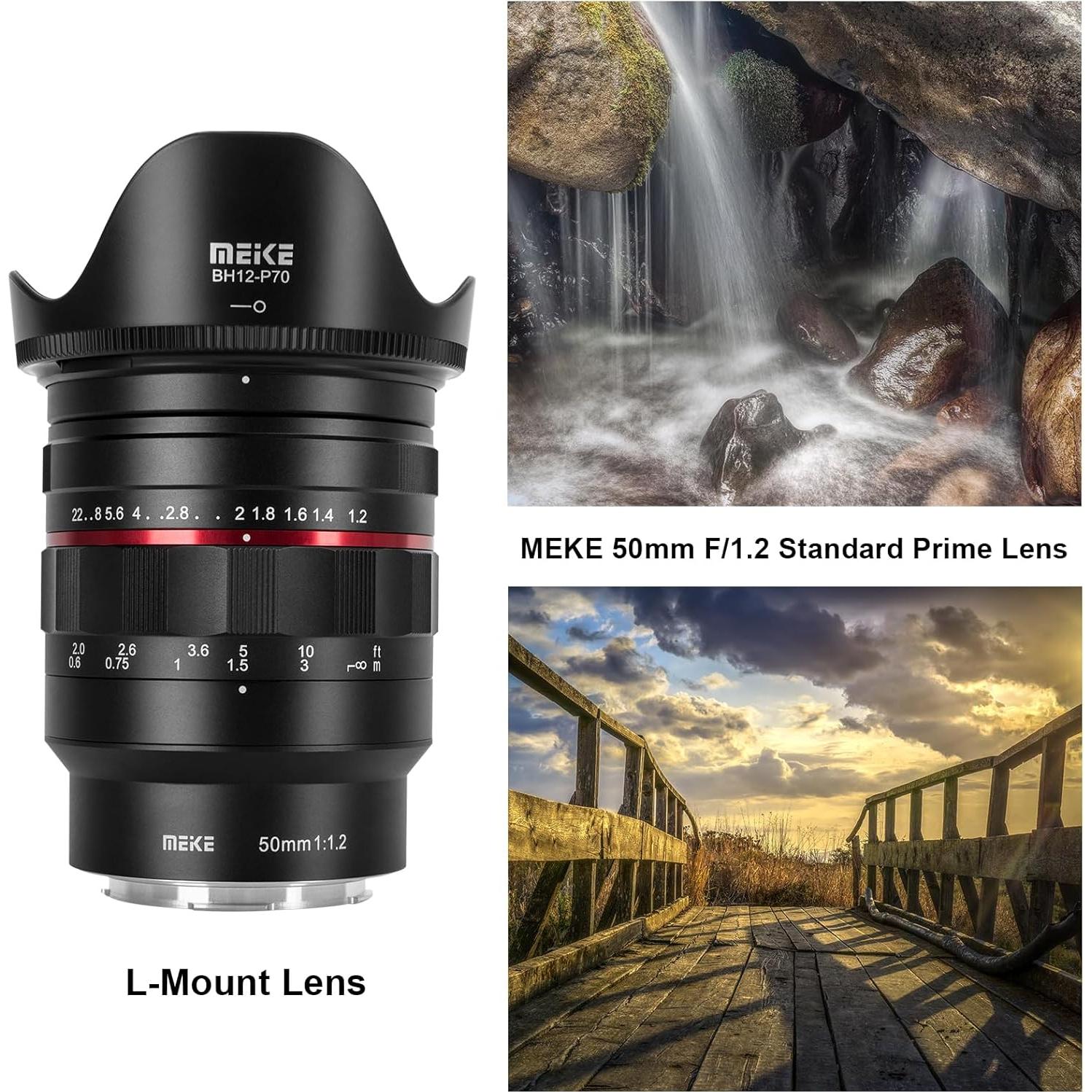 Lente MEKE 50mm F1.2 Manual para Cámaras Panasonic Lumix