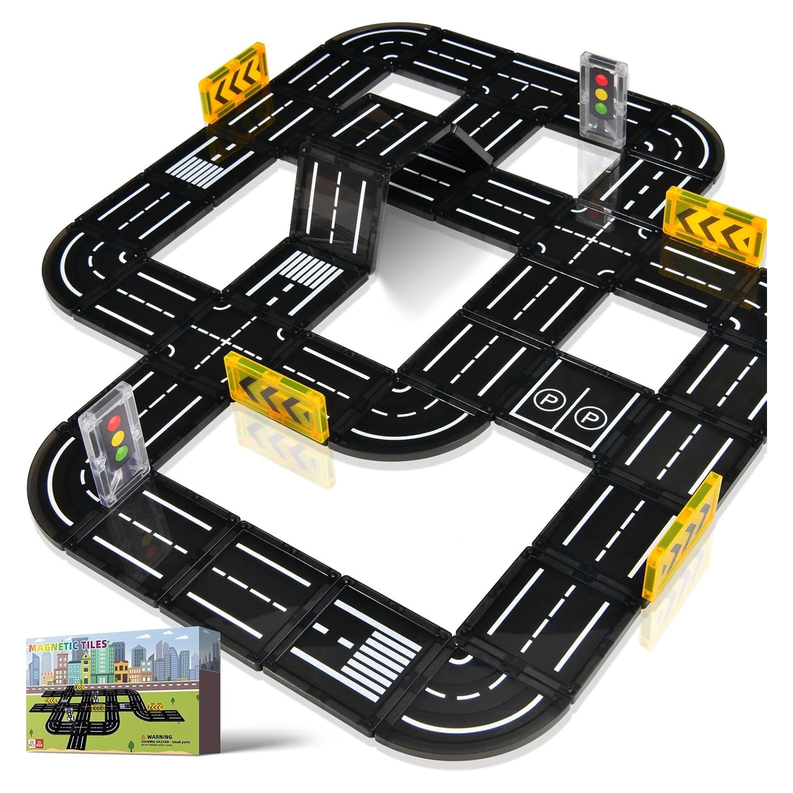 Paquete de Expansión de Carreteras Magnéticas 28 Piezas