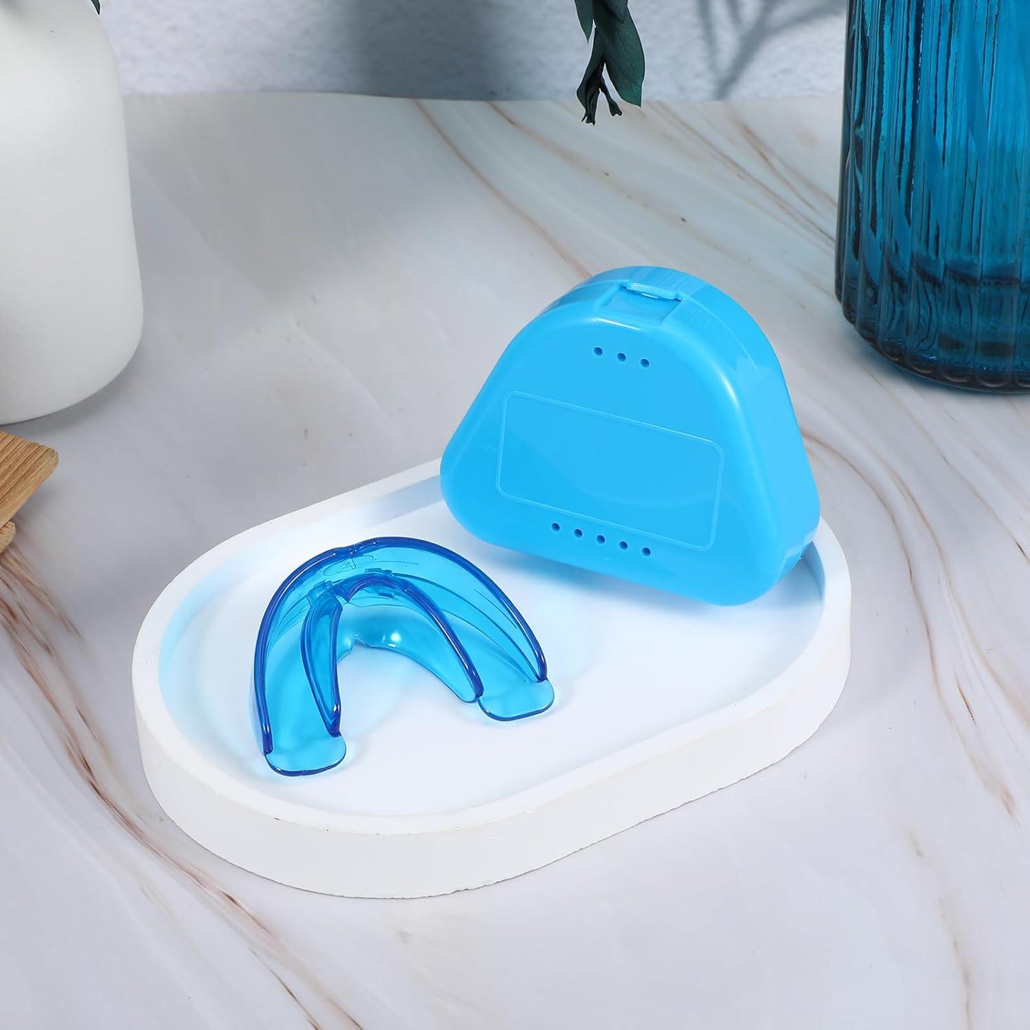 Protector Bucal Deportivo COMNICO Juvenil Transparente Azul