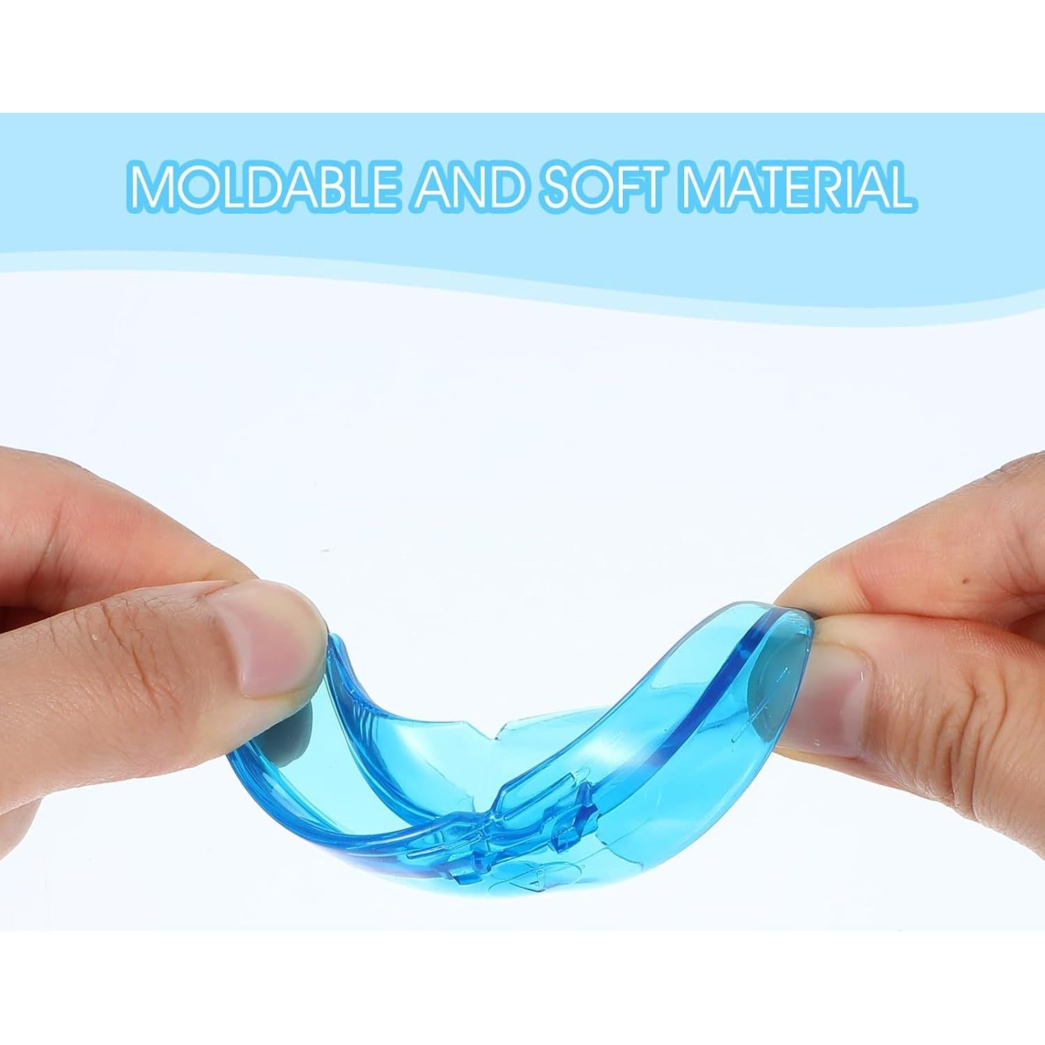 Protector Bucal Deportivo COMNICO Juvenil Transparente Azul