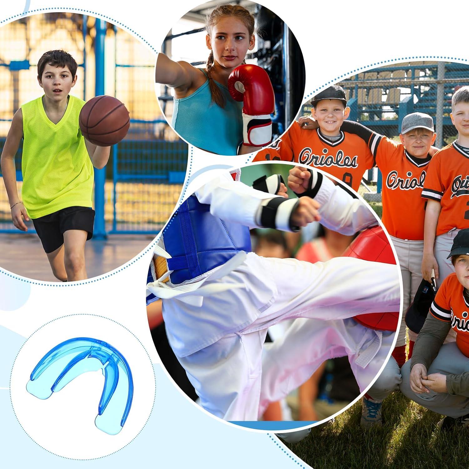 Protector Bucal Deportivo COMNICO Juvenil Transparente Azul