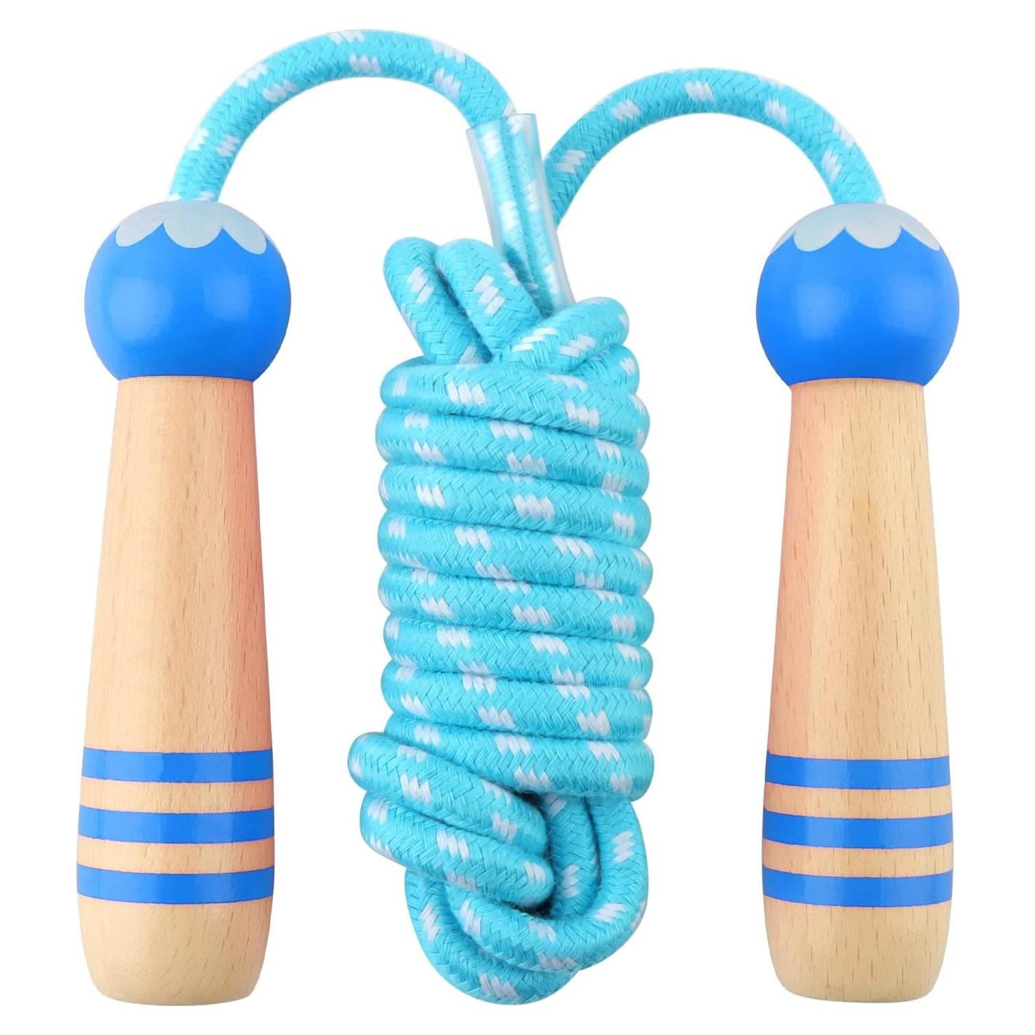 Cuerda de Saltar Ajustable Lorvain para Niños 2.54m Azul