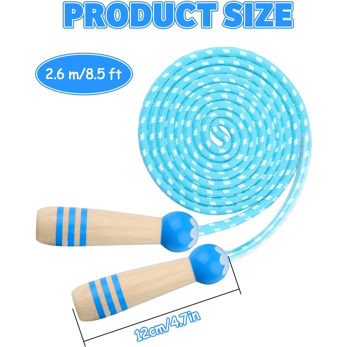 Cuerda de Saltar Ajustable Lorvain para Niños 2.54m Azul