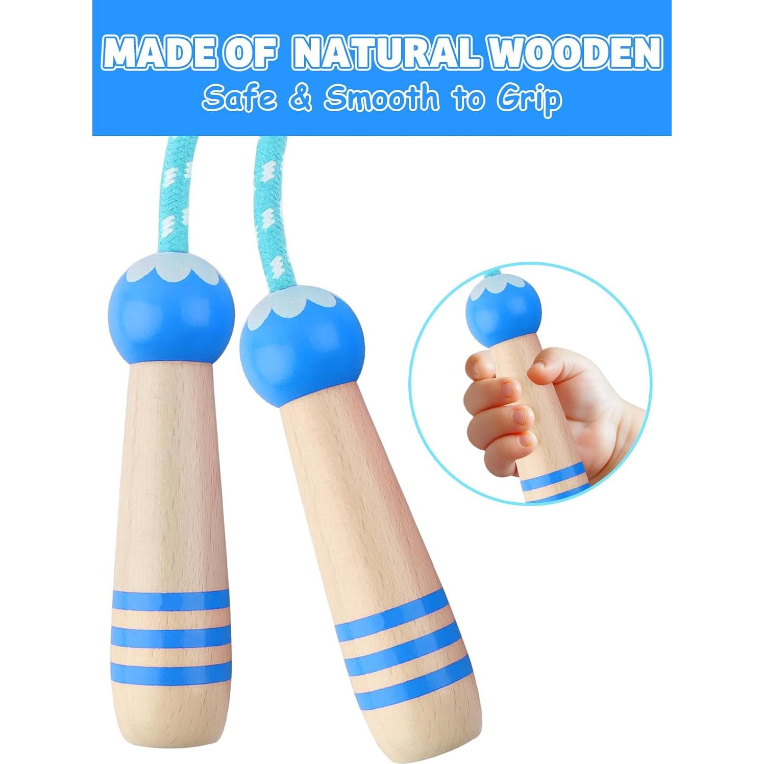 Cuerda de Saltar Ajustable Lorvain para Niños 2.54m Azul