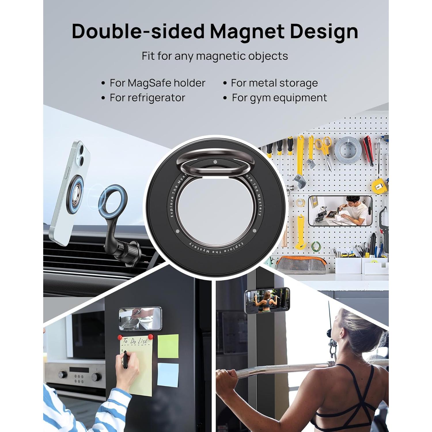 Soporte Magnético para Teléfono SODI BM-350, Rotación 360°